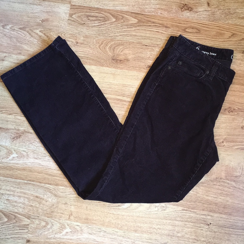 Loft by Ann Taylor Brown Corduroy Curvy Boot Sz 6